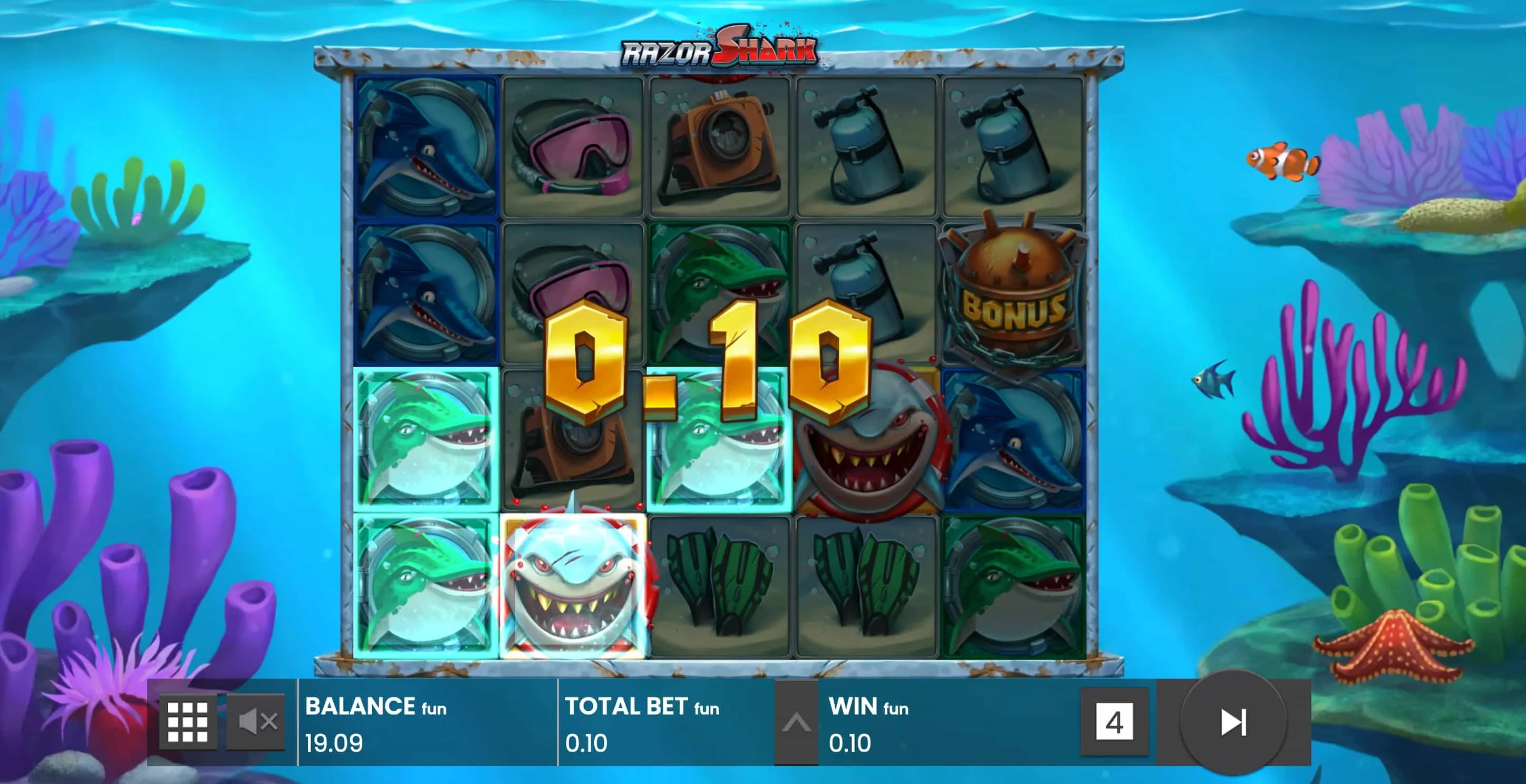 Razor Shark Spielmechanik: Wie jede Runde abl&auml;uft